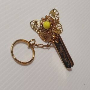Kings Key Finder Vintage Butterfly Golf Filagree Key Chain & Clip